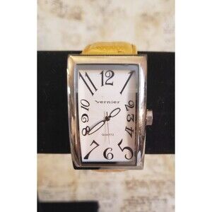 Quirky,  Whimsy, Y2K, Artsy  - Preowned Vernier Watch with Yellow Band